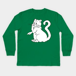 SILLY CAT KITY PET Kids Long Sleeve T-Shirt